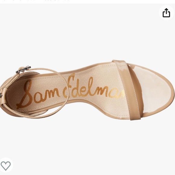 Sam Edelman Nude Patent Patti Dress Sandal - Size 10 - Picture 4 of 9